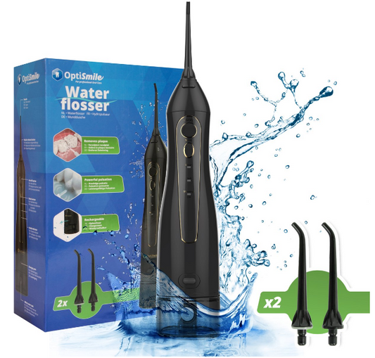 Elektrische Waterflosser  - Monddouche - Draadloos en Oplaadbaar - Inc. 2 Opzetstukken